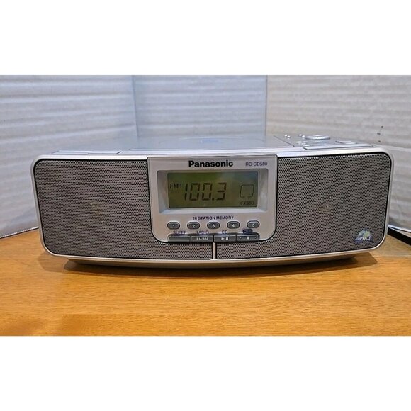 PANASONIC RC-CD500 CD AM FM Alarm Clock Radio Excellent Tested - Picture 1 of 3